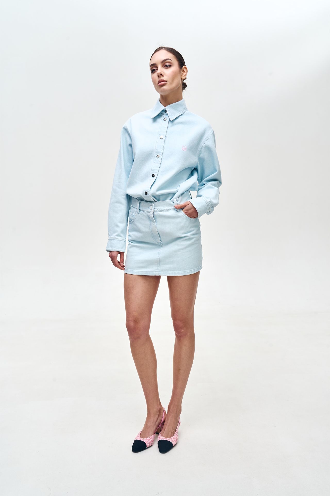 Сорочка Avril блакитна