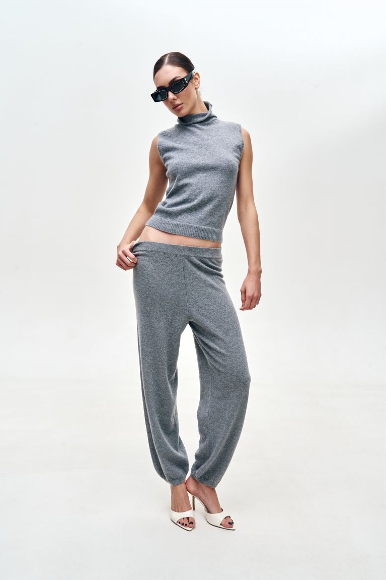 Гольф кашемір сірий