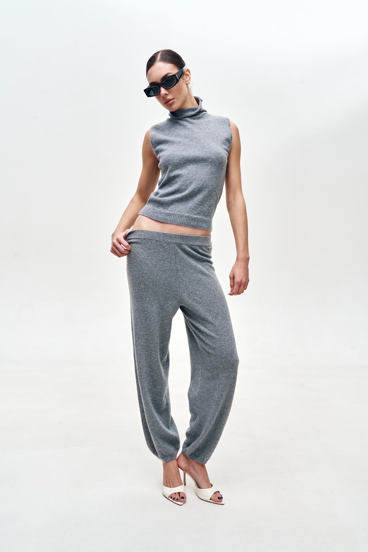 Гольф кашемір сірий