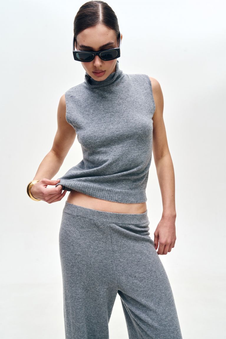 Гольф кашемір сірий