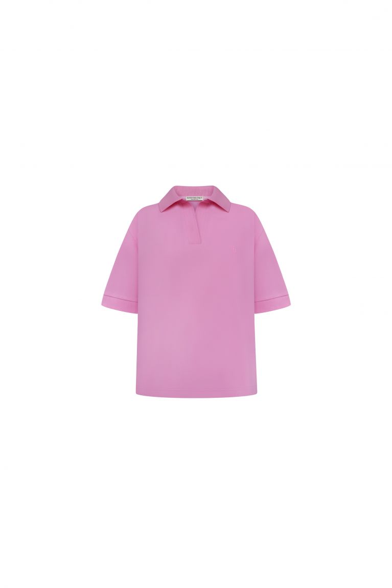 Футболка поло рожева