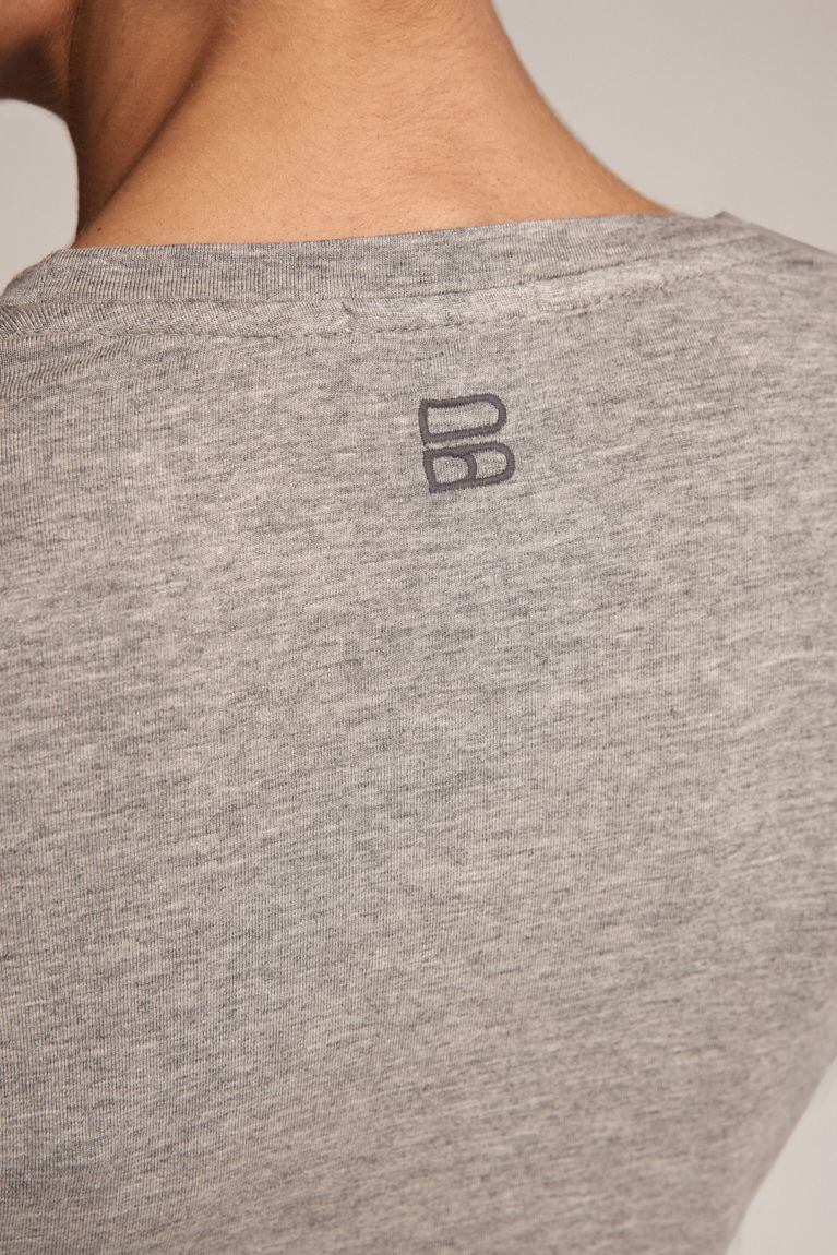 Лонгслів сірий меланж