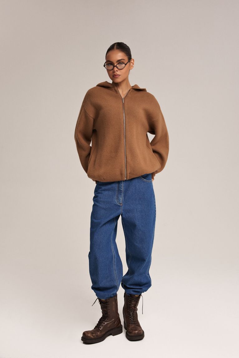 Кардиган в'язаний oversize кемел