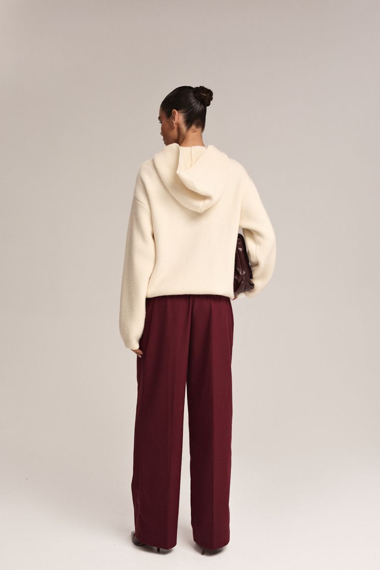 Штани Classic вовна бургунді
