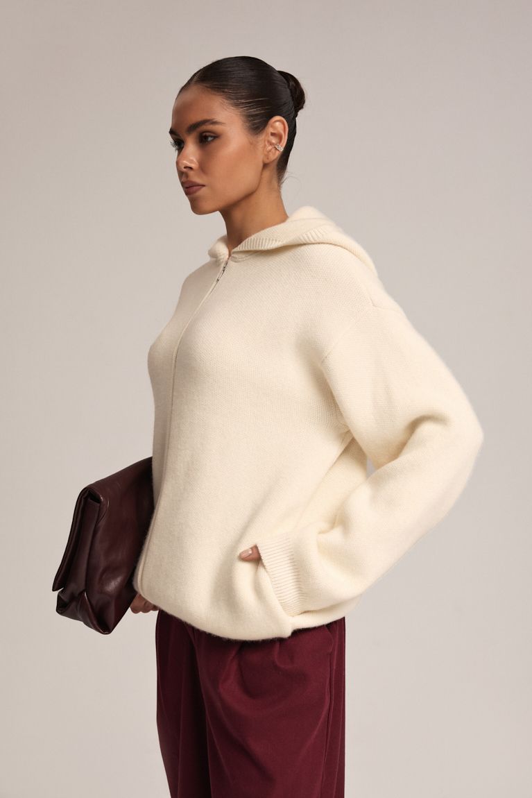 Кардиган в'язаний oversize молоко