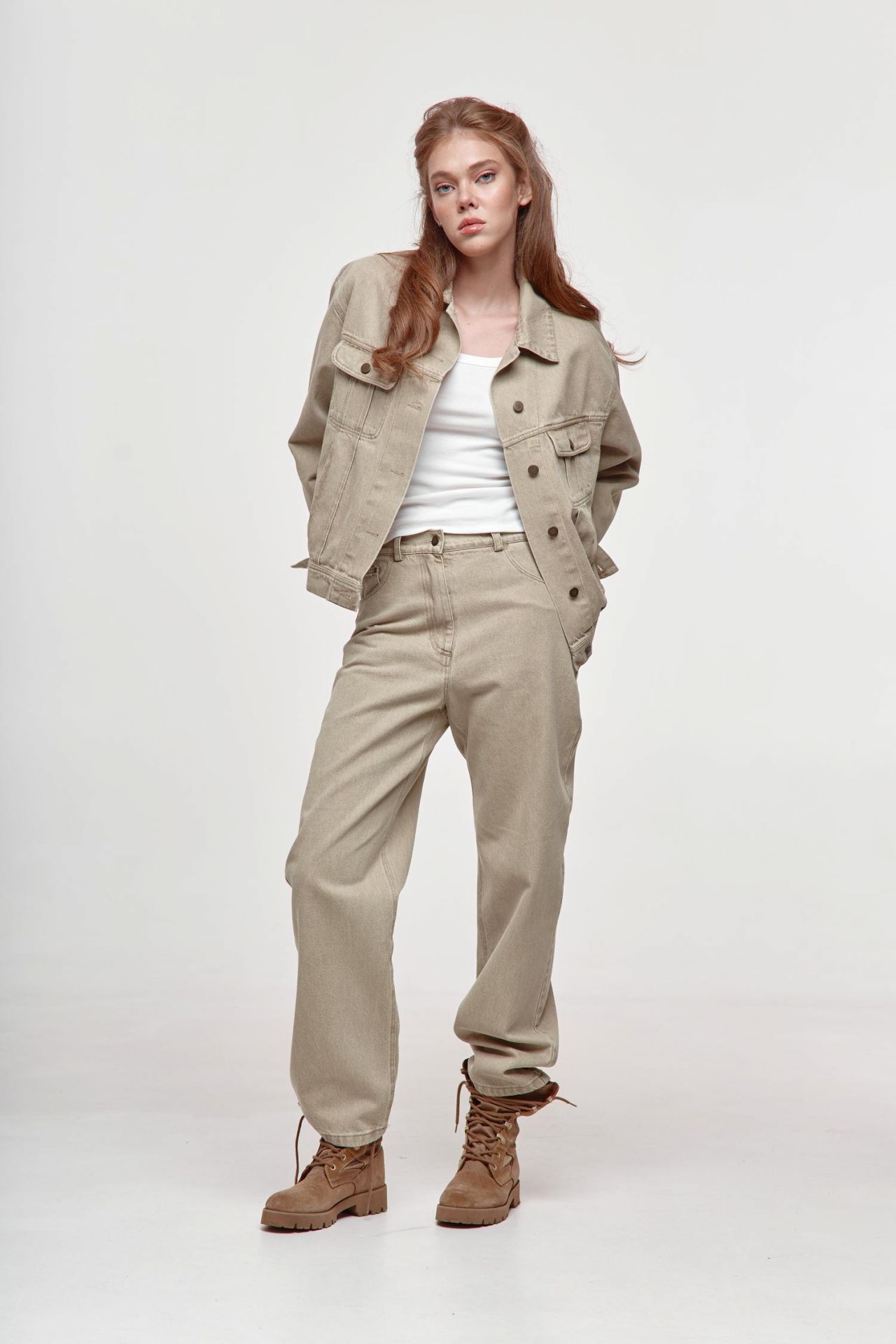 Джинси Avril оливкові