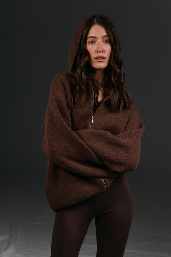 Кардиган в'язаний oversize шоколад