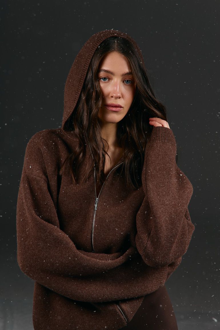 Кардиган в'язаний oversize шоколад