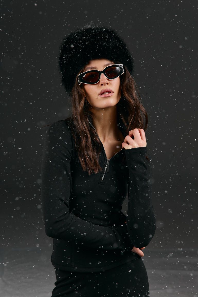 Кофта фліс з блискавкою чорна