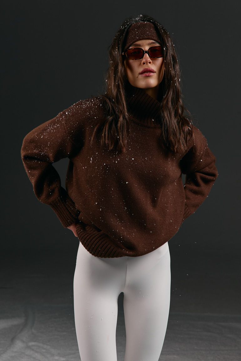 Светр вовна шоколадний