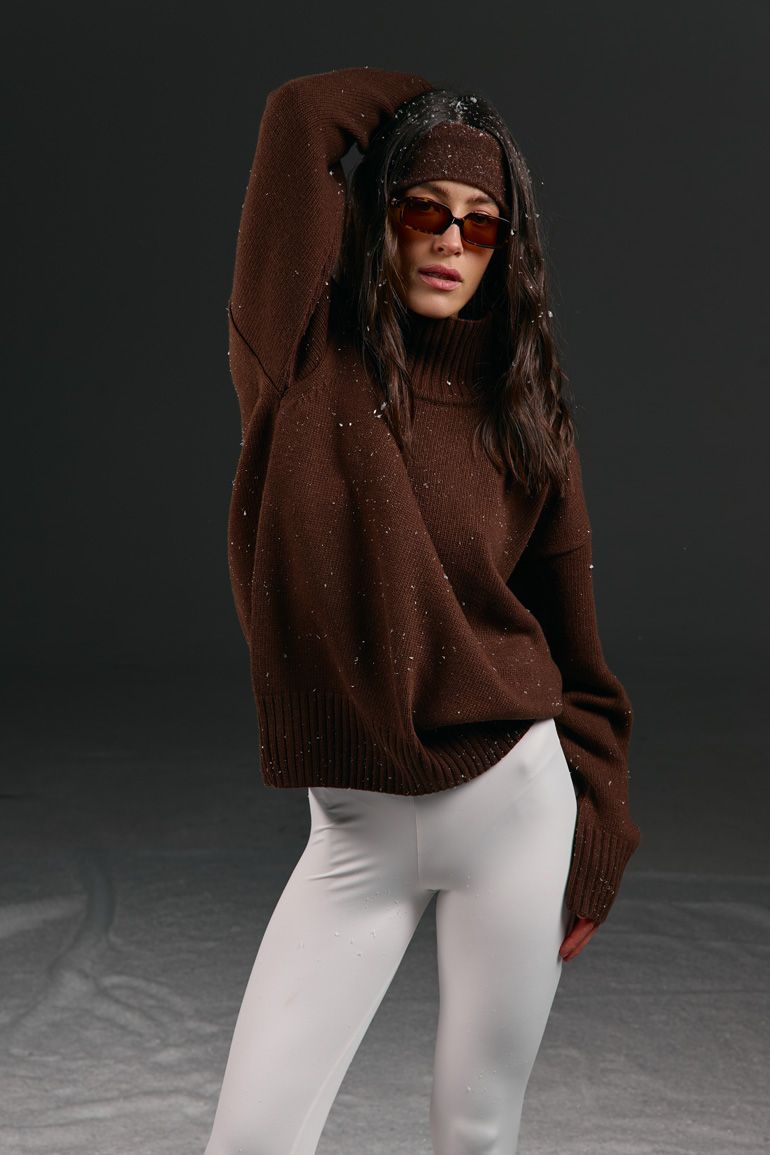Светр вовна шоколадний
