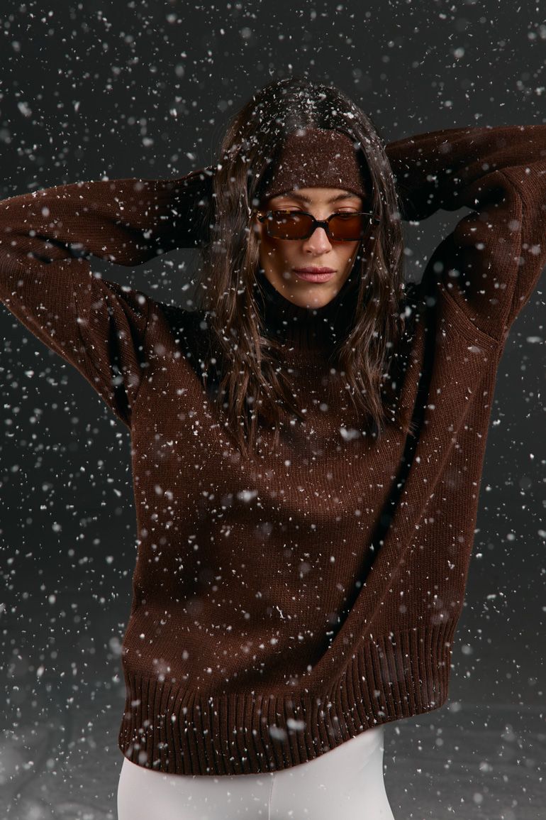 Светр вовна шоколадний