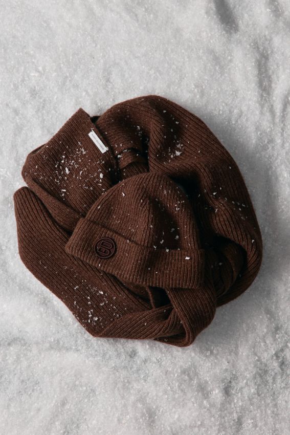 Шапка вовна шоколад