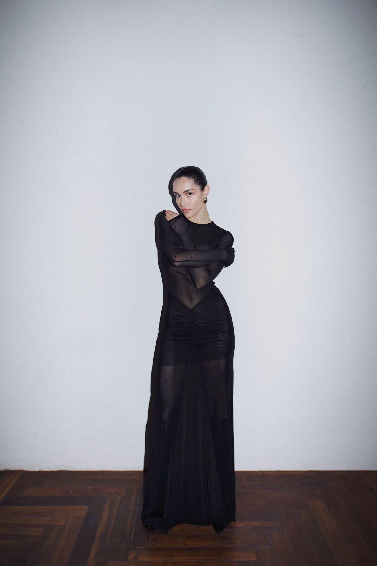 Сукня сітка Shine чорна