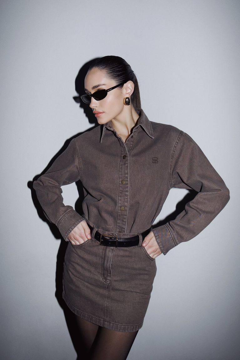 Сорочка Avril коричнева