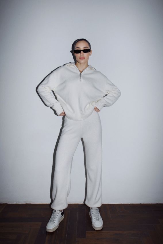 Штани в'язані Alladine молочні