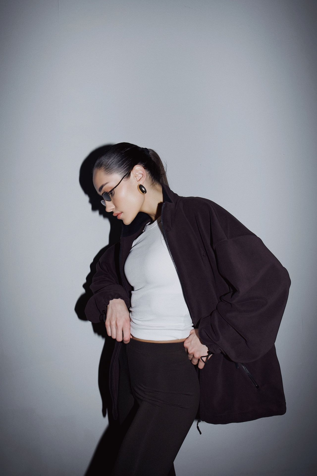 Кофта double zip фліс шоколад