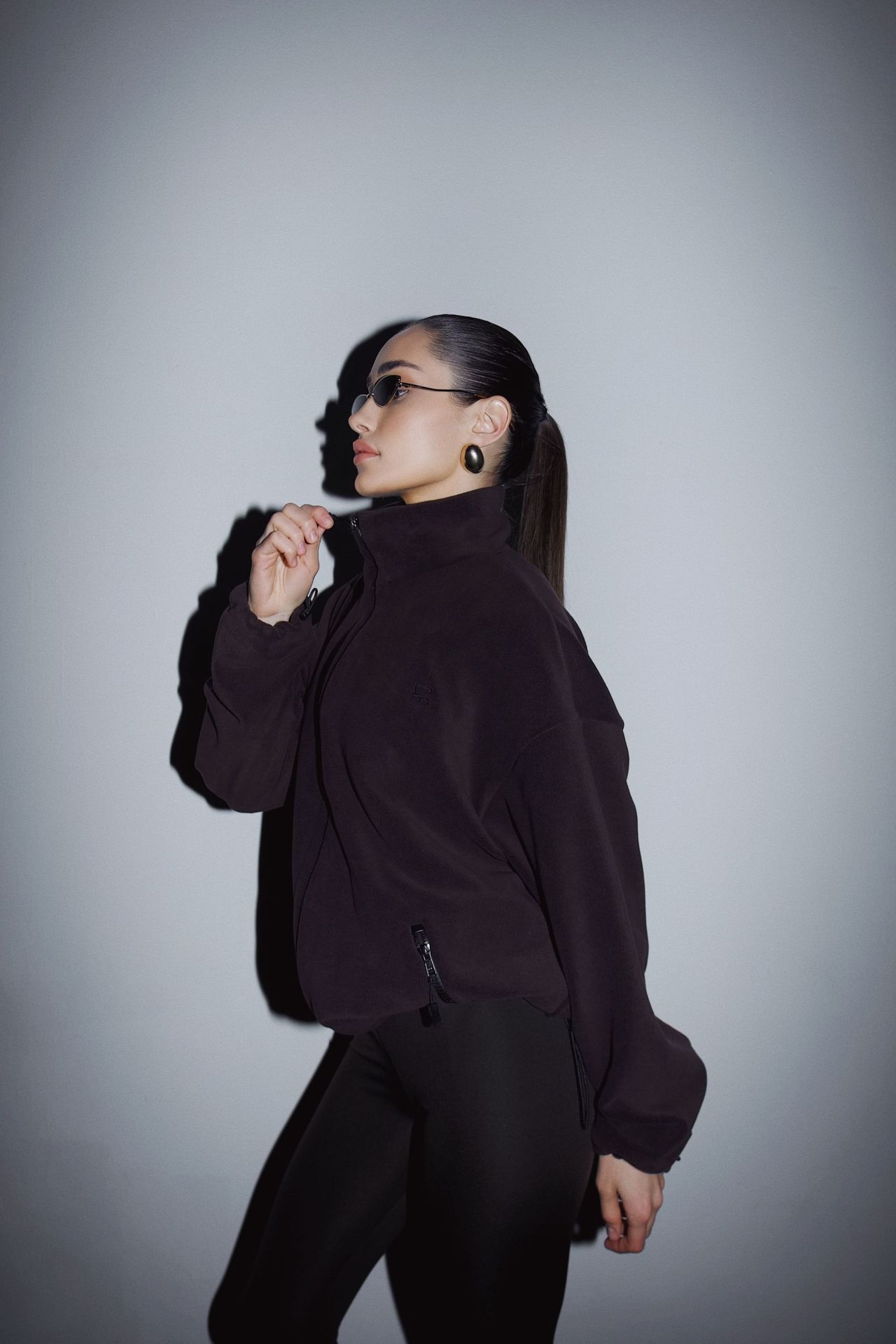 Кофта double zip фліс шоколад