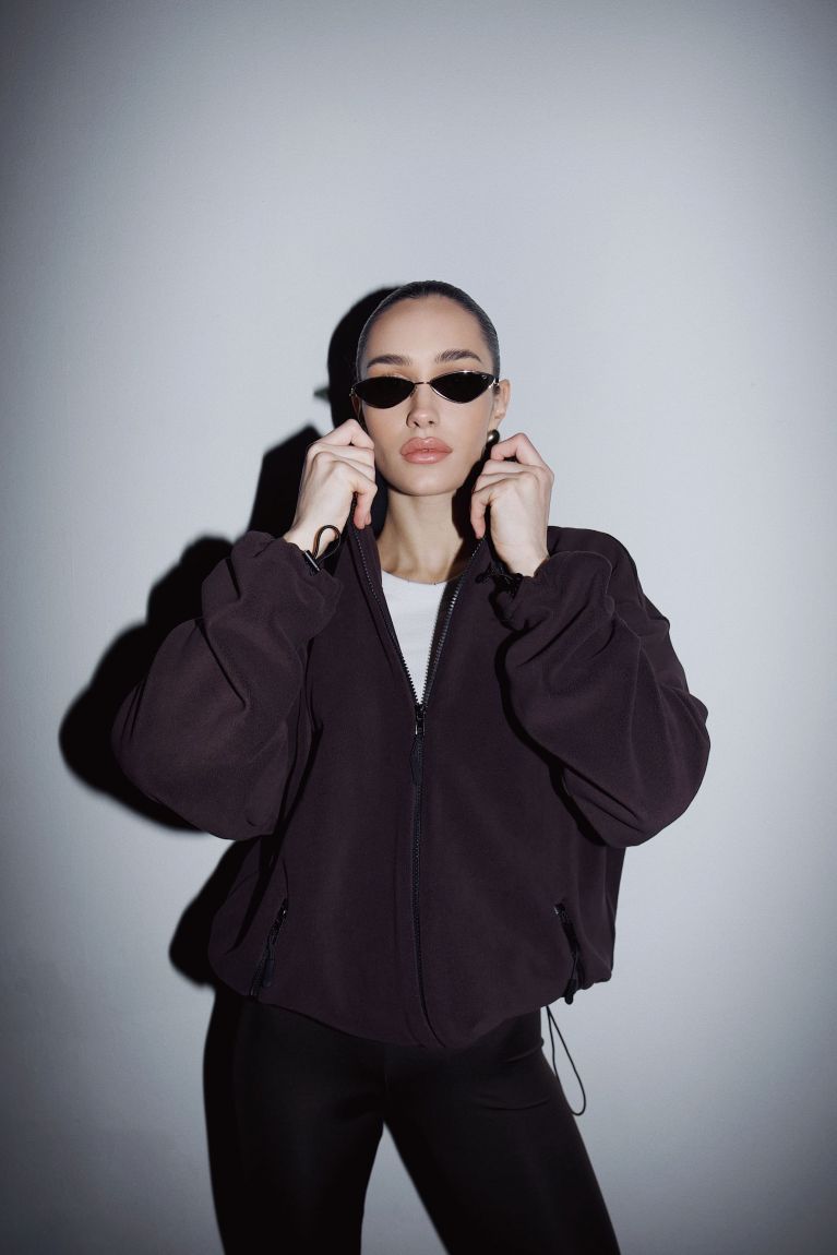 Кофта double zip фліс шоколад