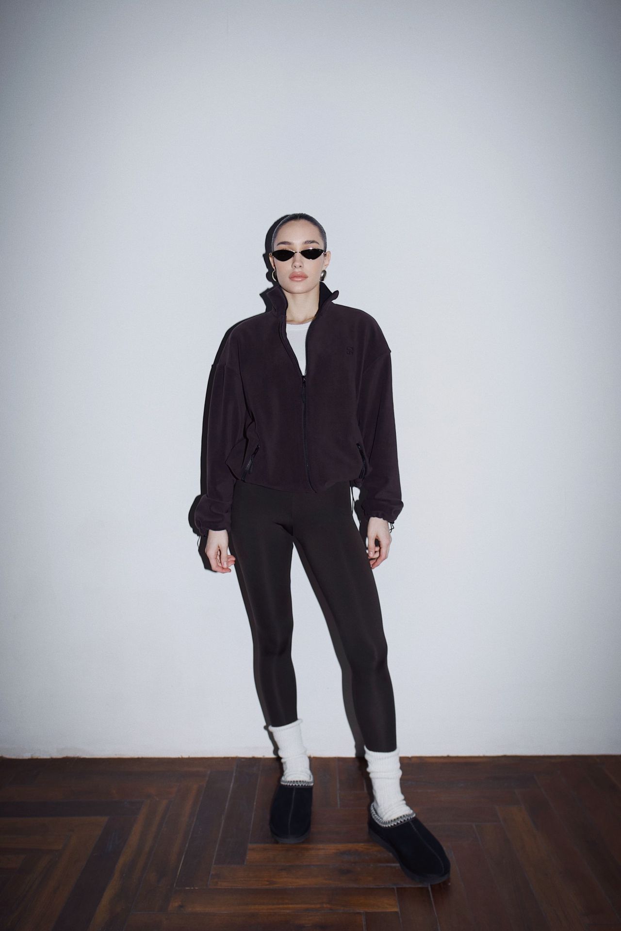 Кофта double zip фліс шоколад