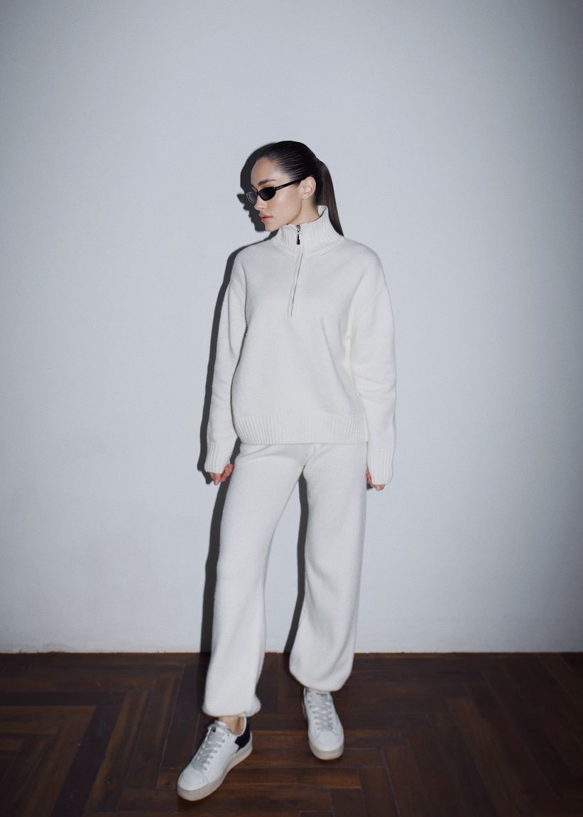 Штани в'язані Alladine молочні