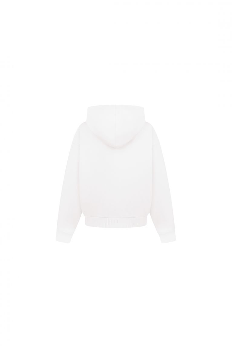 Худі zip Angel молочний