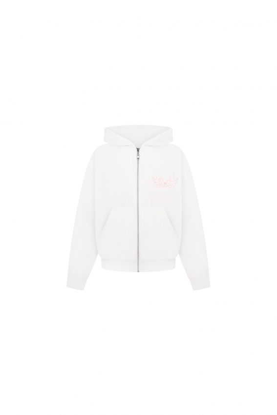 Худі zip Angel молочний