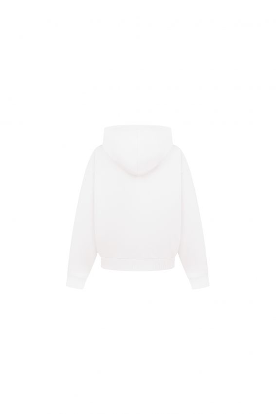 Худі zip Angel молочний