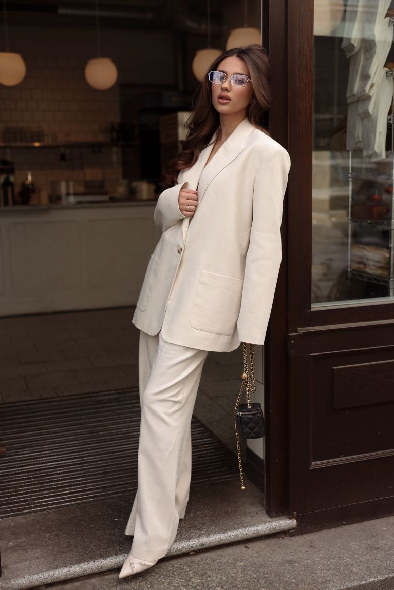 Штани Linen молочні
