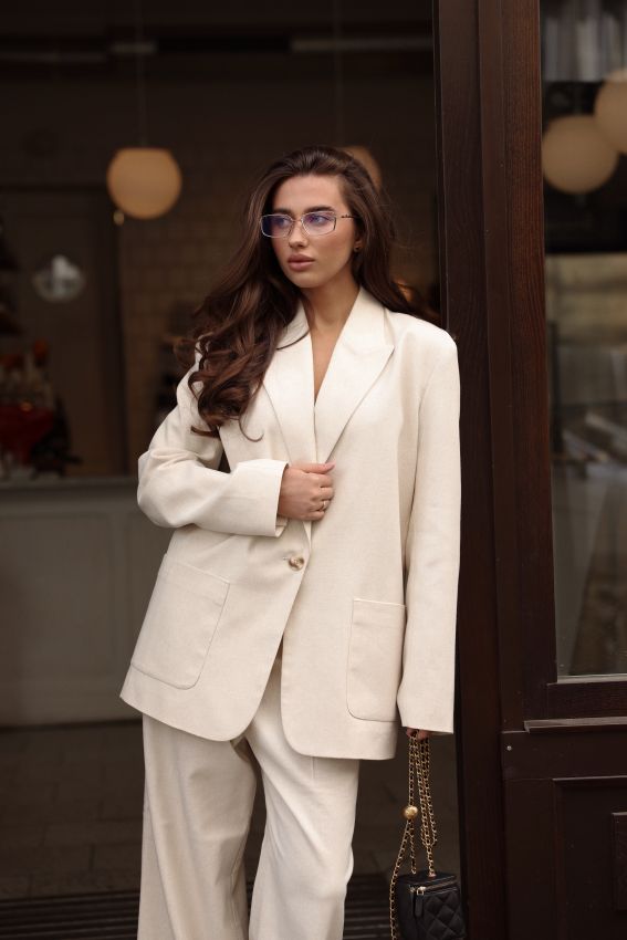 Жакет Linen молочний