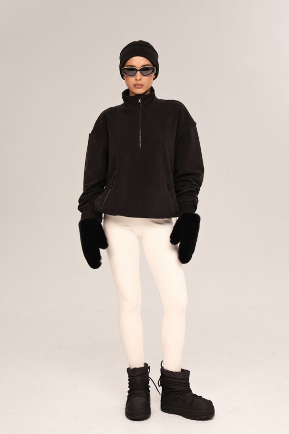 Кофта double фліс чорна