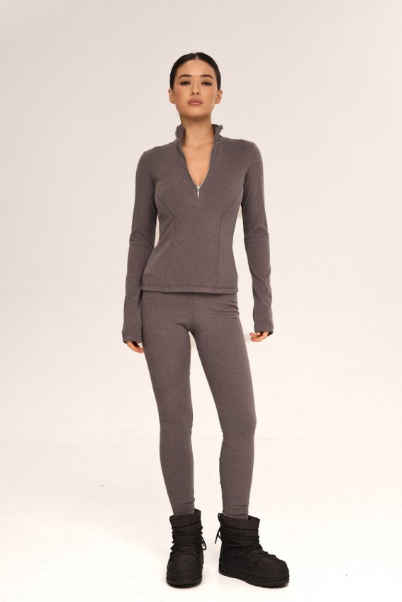 Лосини фліс сірі