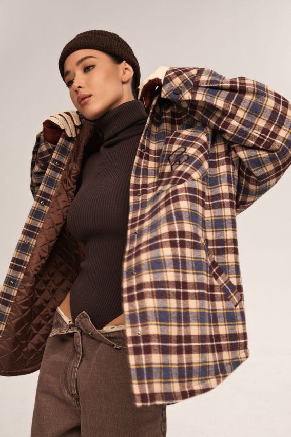 Сорочка Warm коричнева