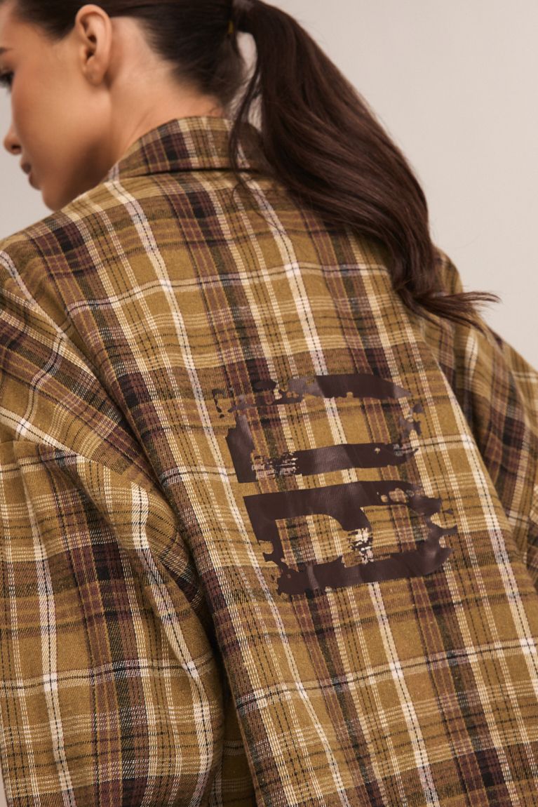 Сорочка байка на кнопках хакі