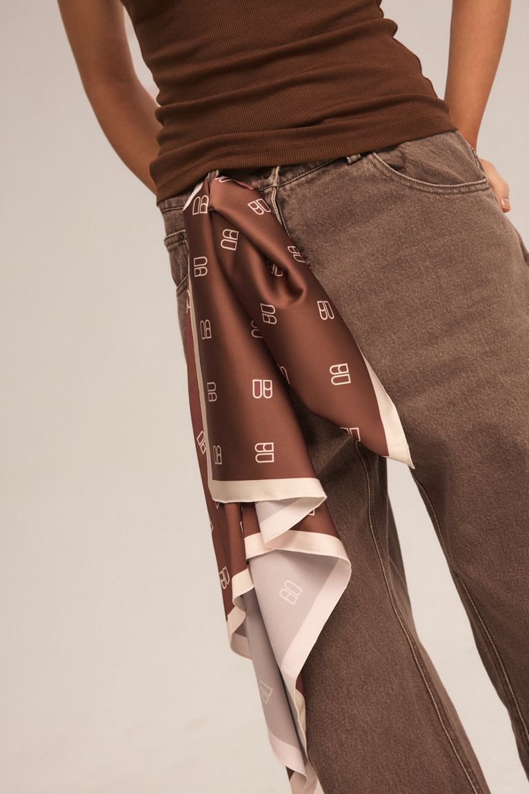 Хустка BUNNY коричнева