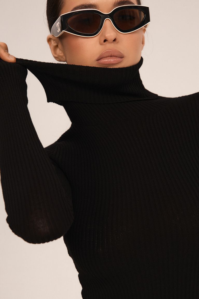 Гольф боді чорний