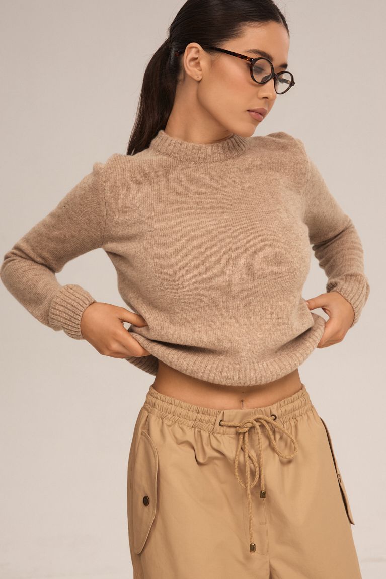 Лонгслів вовна мокко