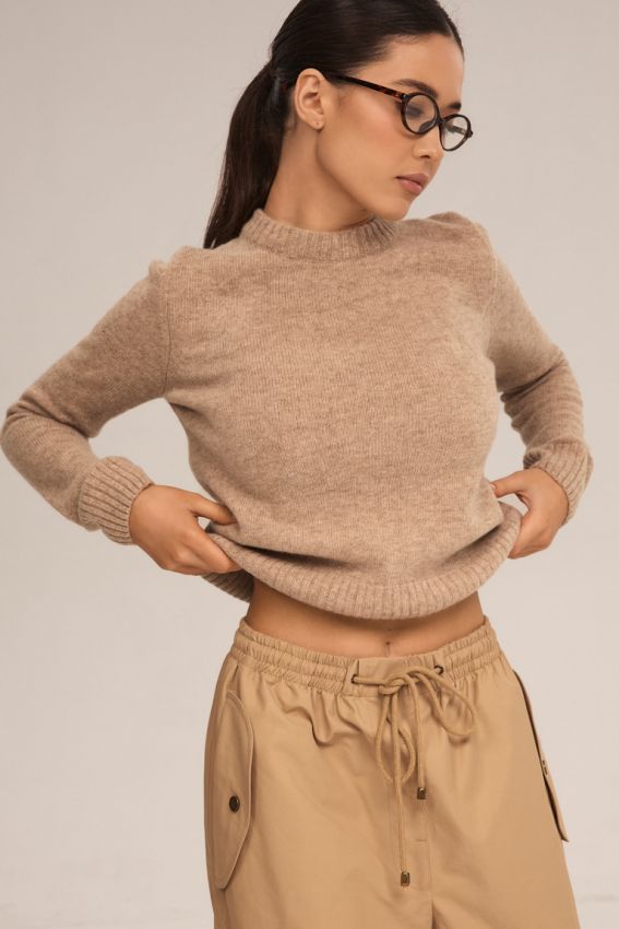 Лонгслів вовна мокко