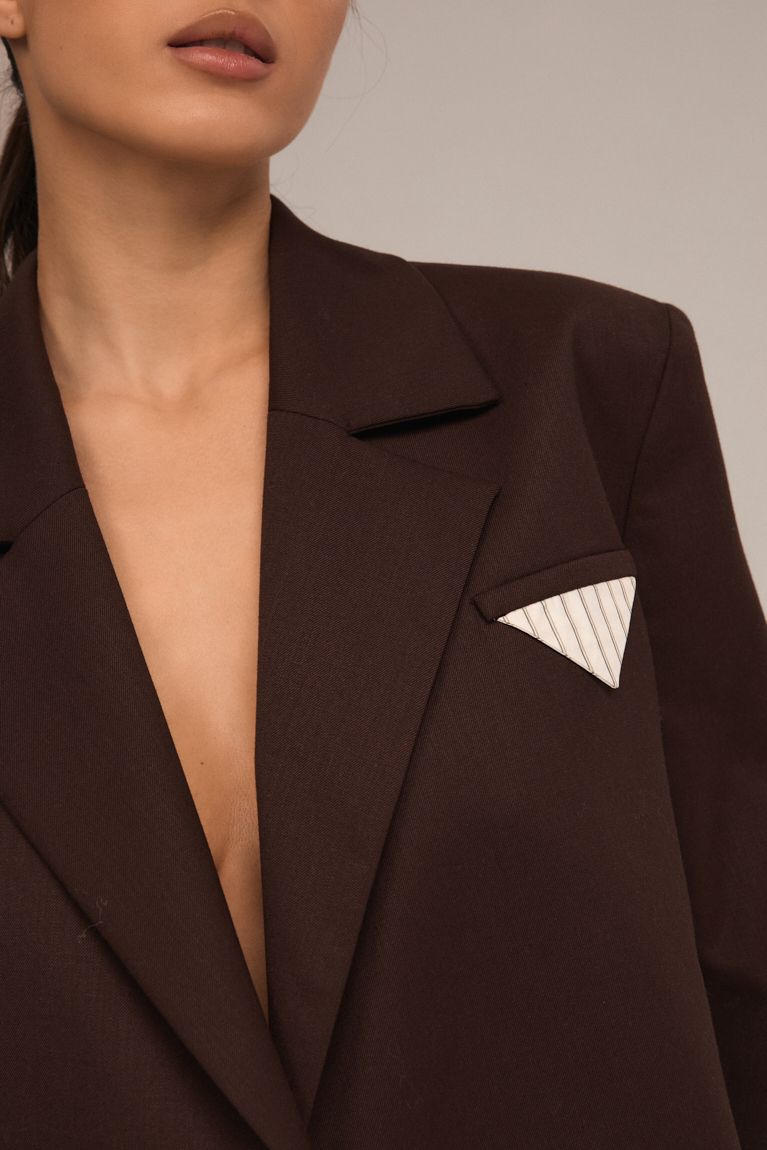 Жакет short шоколад