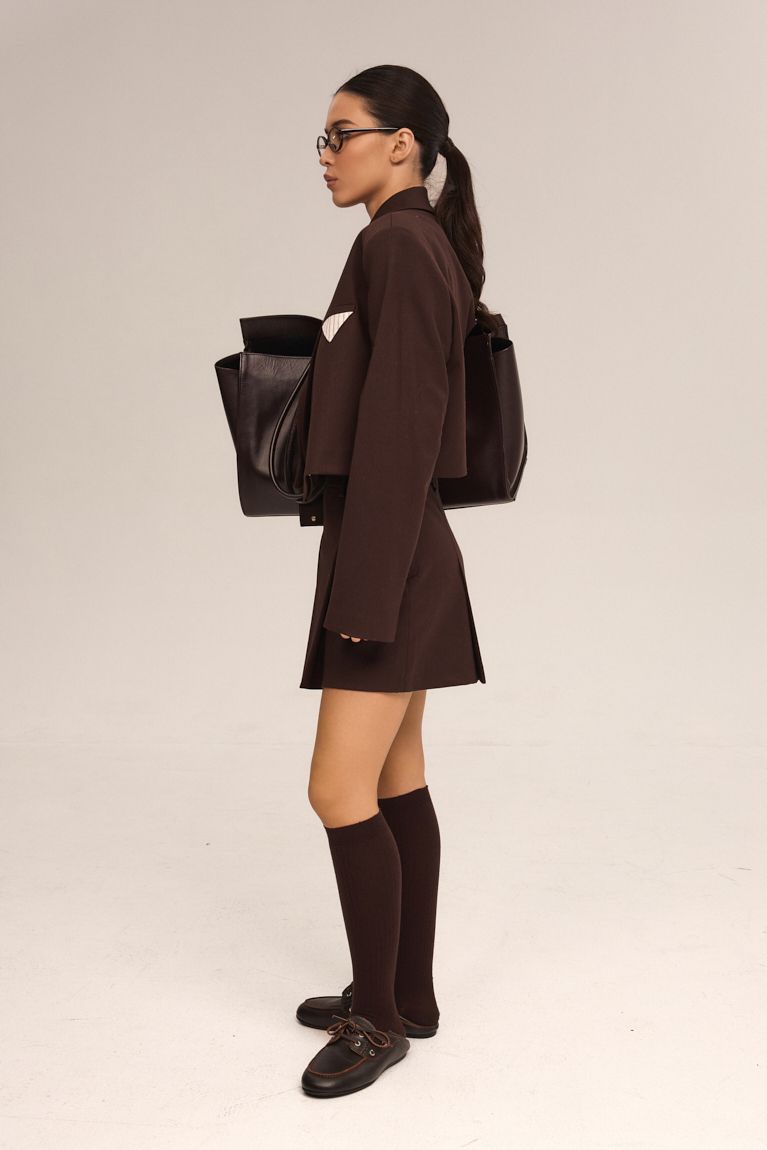 Жакет short шоколад