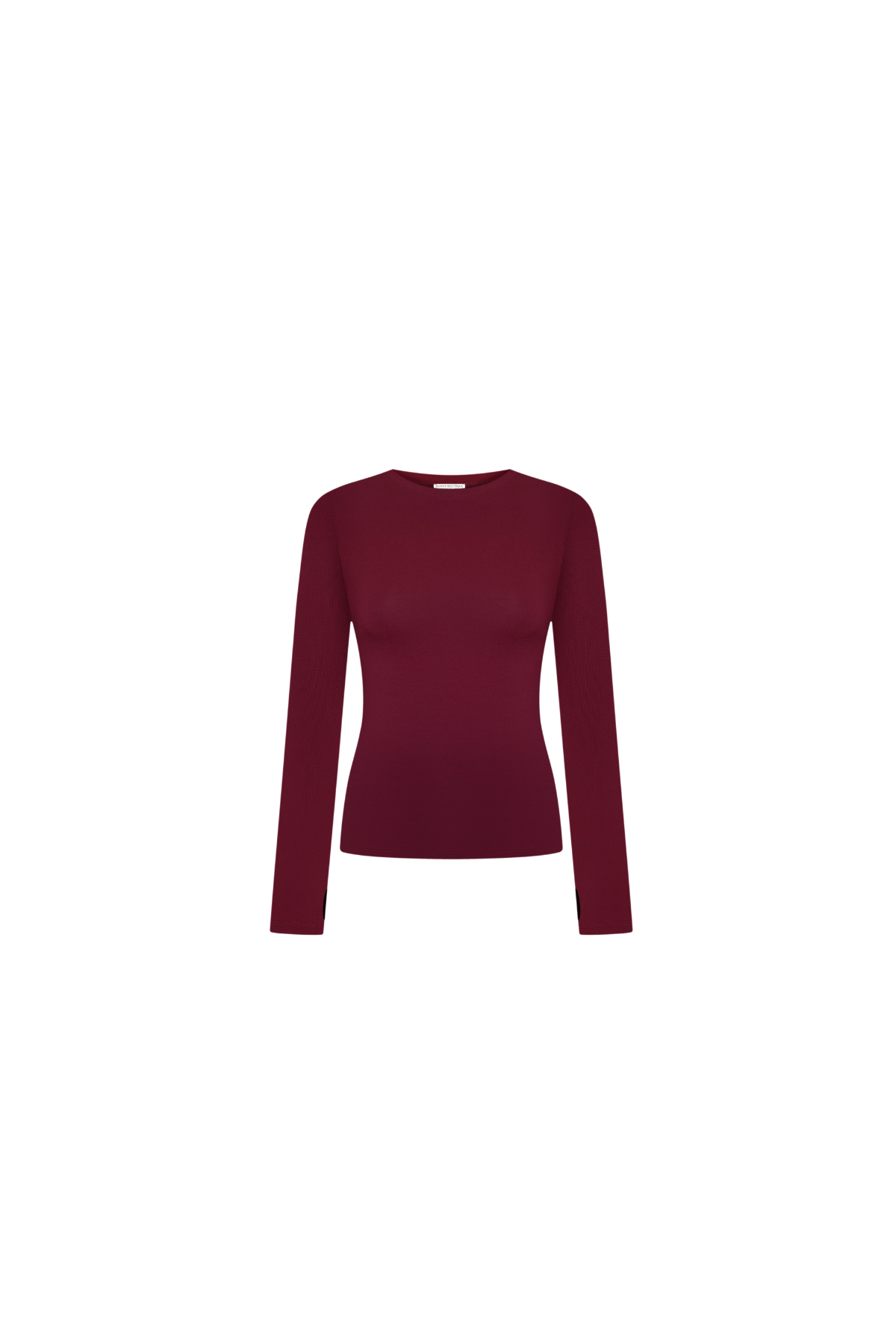 Лонгслів-рукавичка бордо