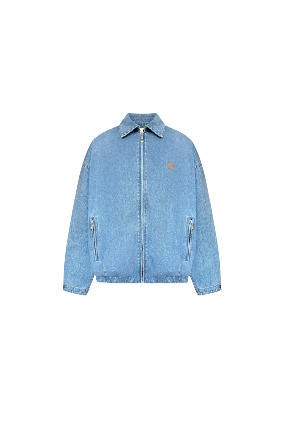 Бомбер джинс блакитний