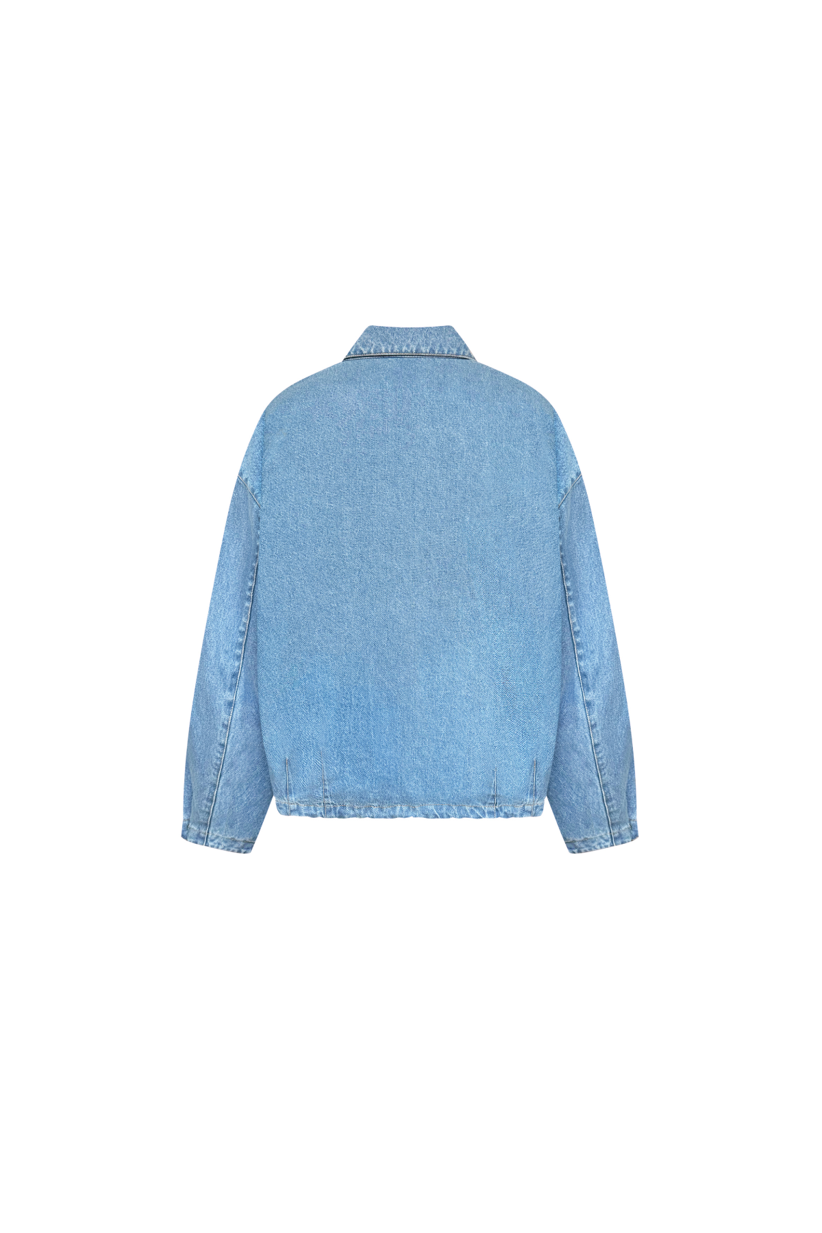 Бомбер джинс блакитний