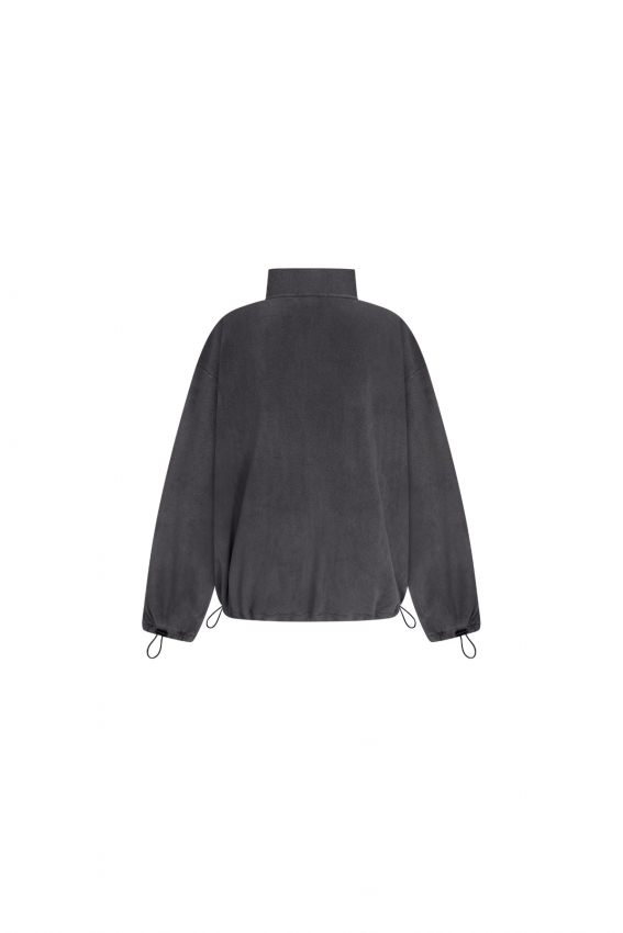 Кофта double zip фліс сіра