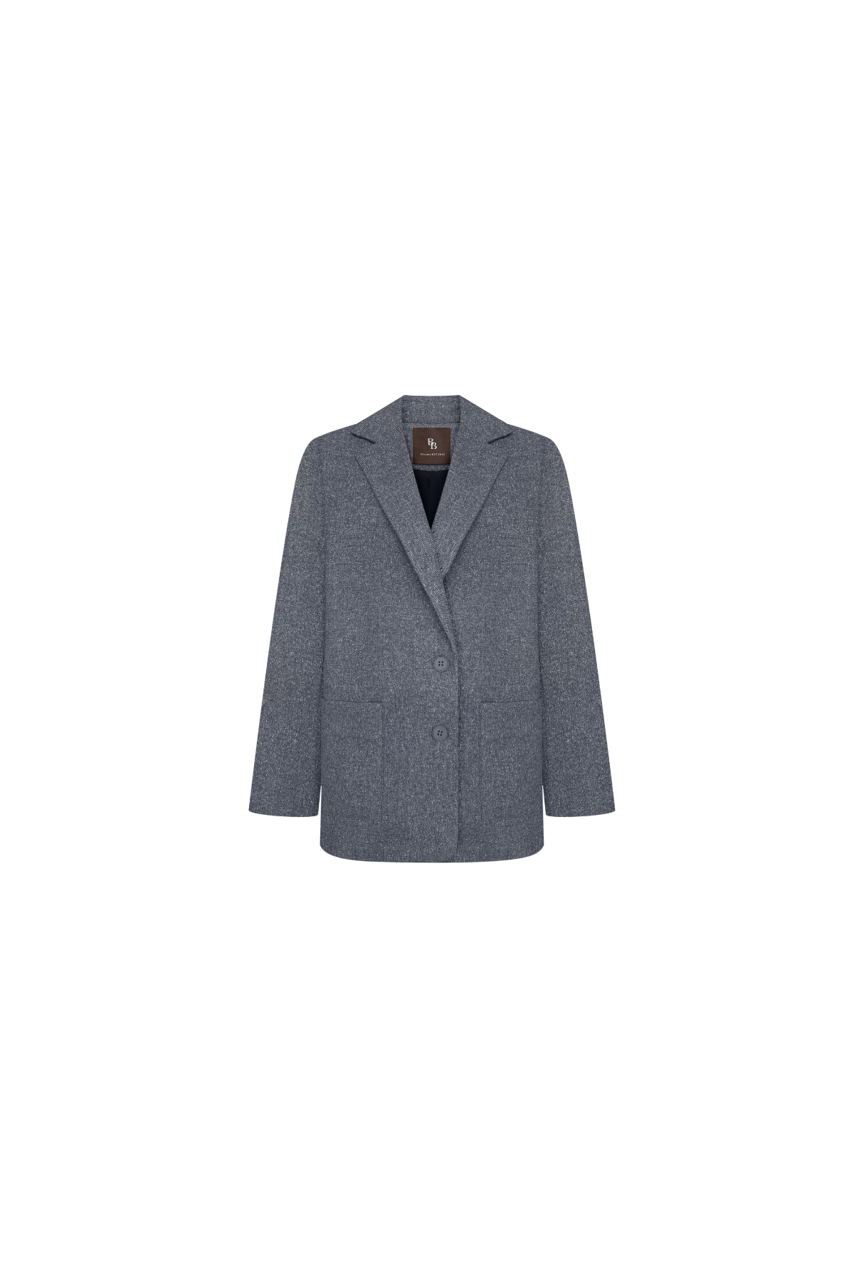 Жакет з кишенями 2024 сірий