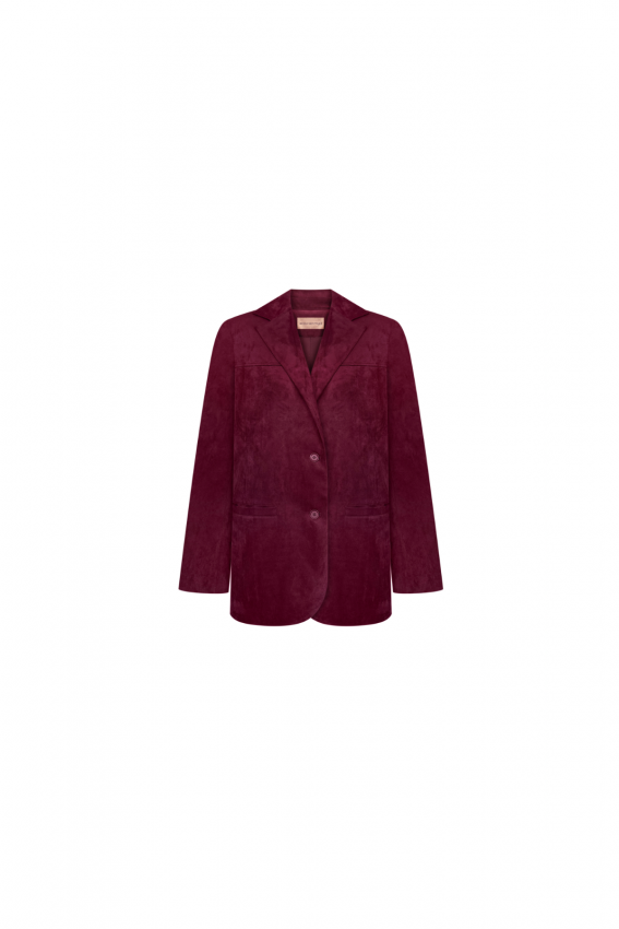 Жакет замша бургунді