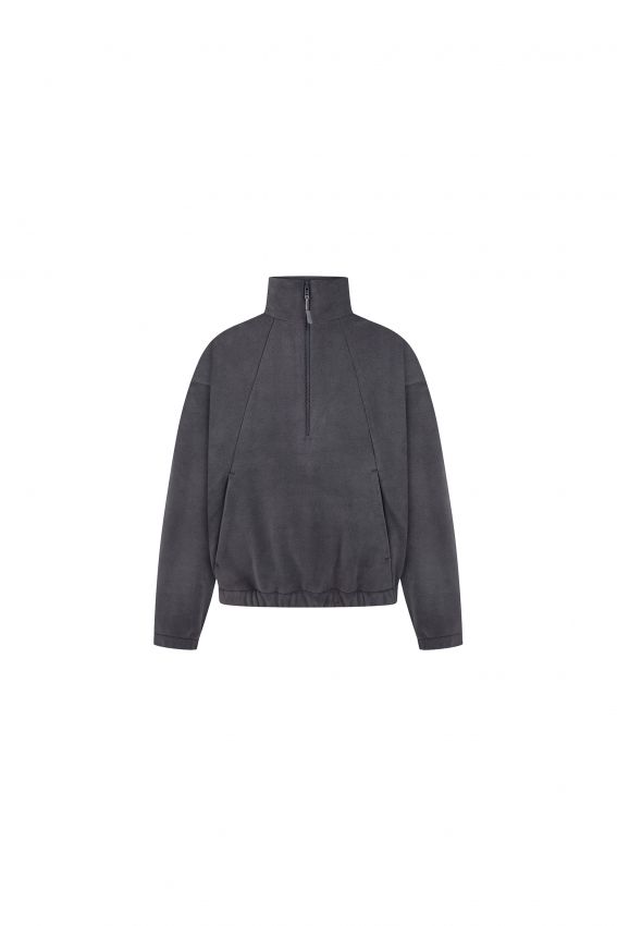 Кофта double фліс на гумці сіра