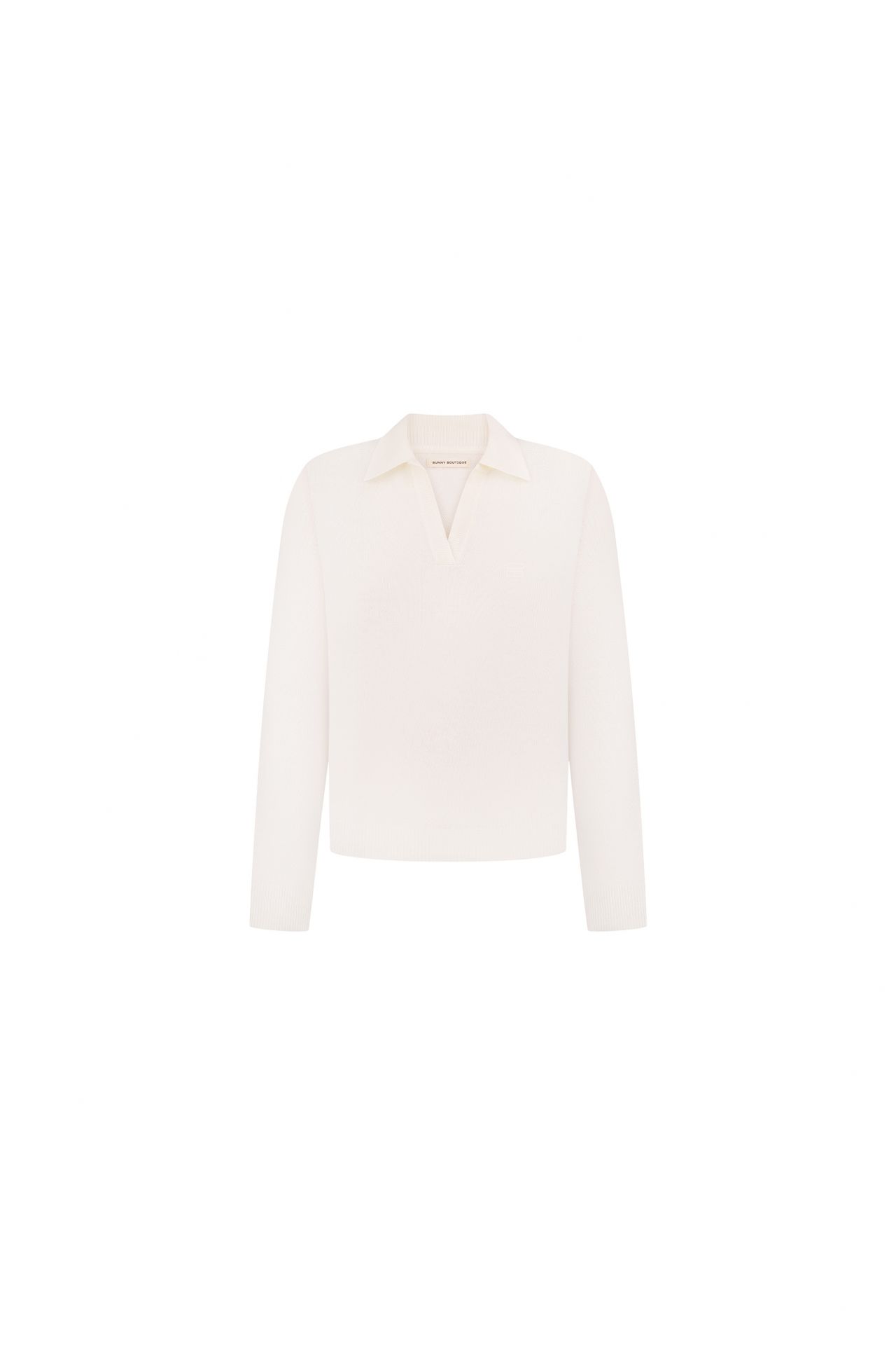 Кофта вовна поло молочна