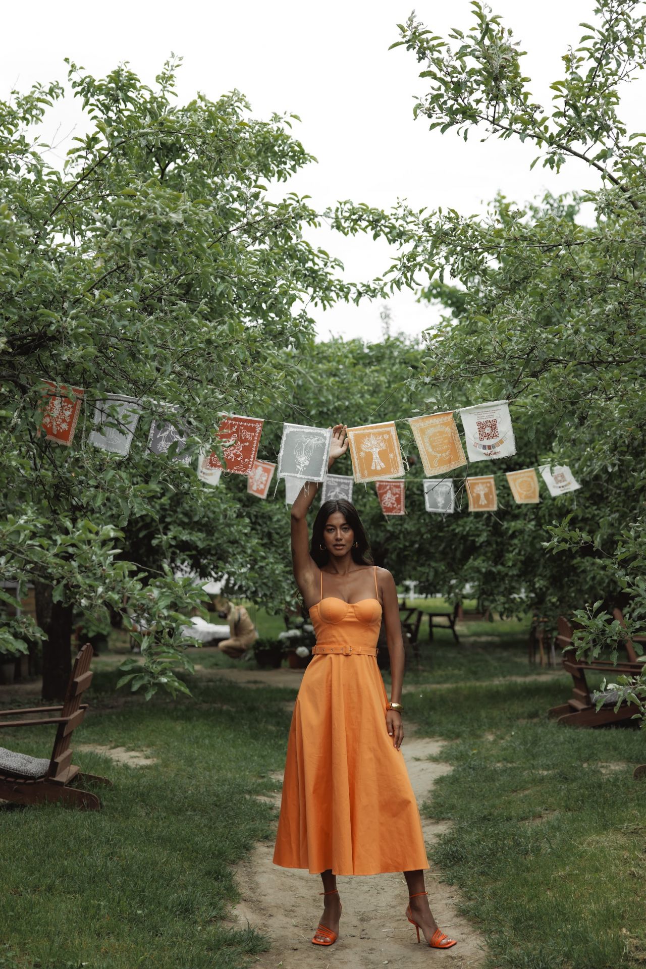 Сукня Флоренція maxi помаранчева