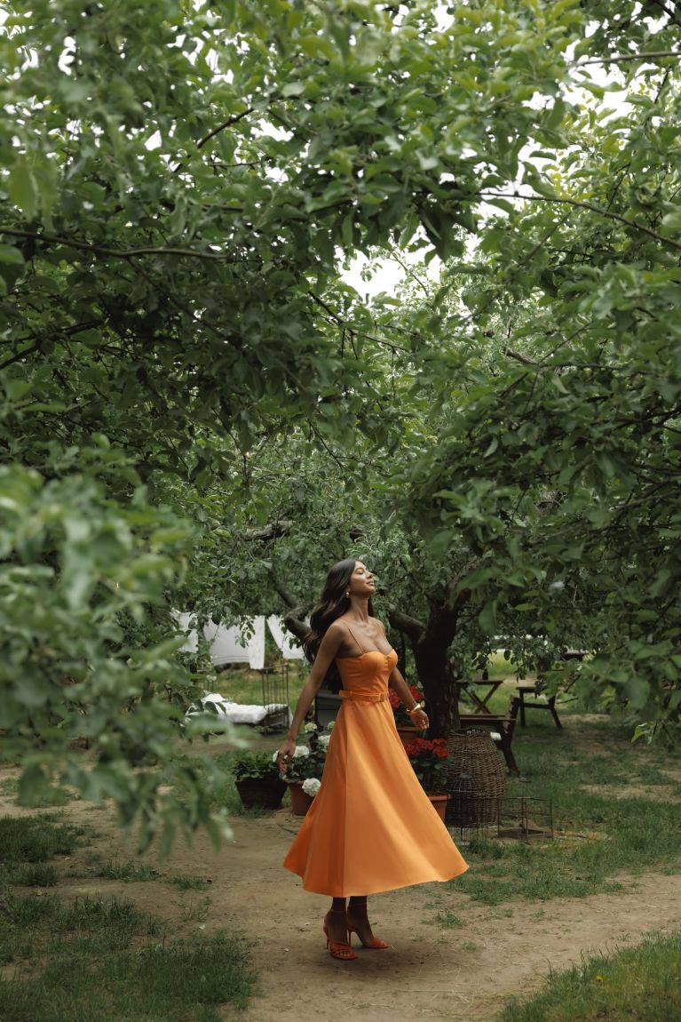 Сукня Флоренція maxi помаранчева